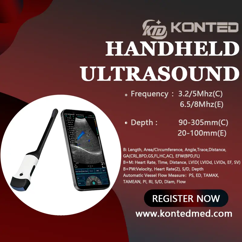 Konted C10RC Dual head Ultrasound Convex Endocavity perangkat jantung