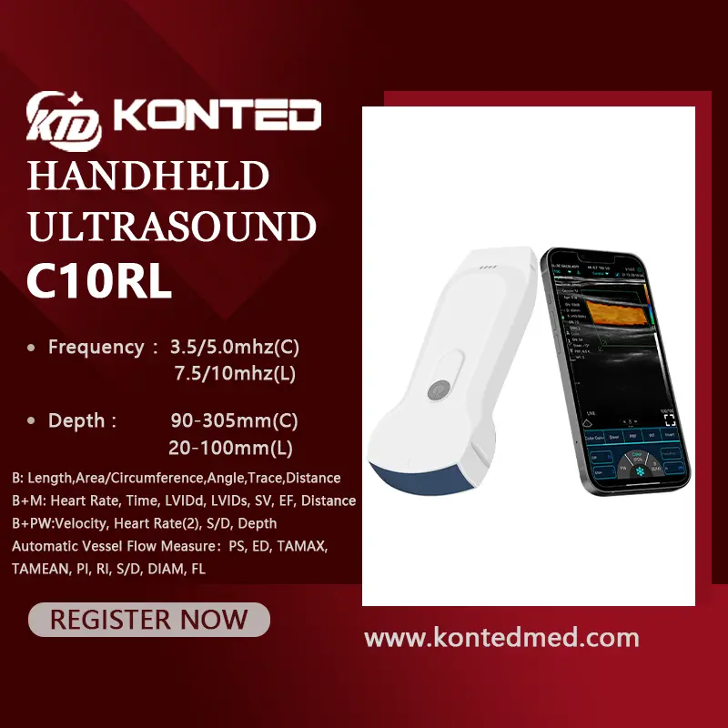 Konted C10RL Dual-probes multiguna Ultrasound Fitur